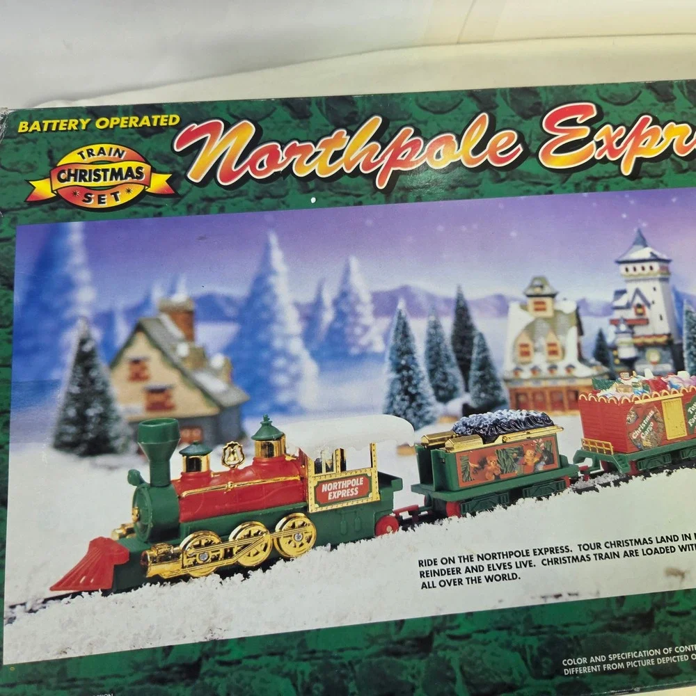 Northpole Express Christmas Train  Toy State 1994 Vintage Battery Operated 5306